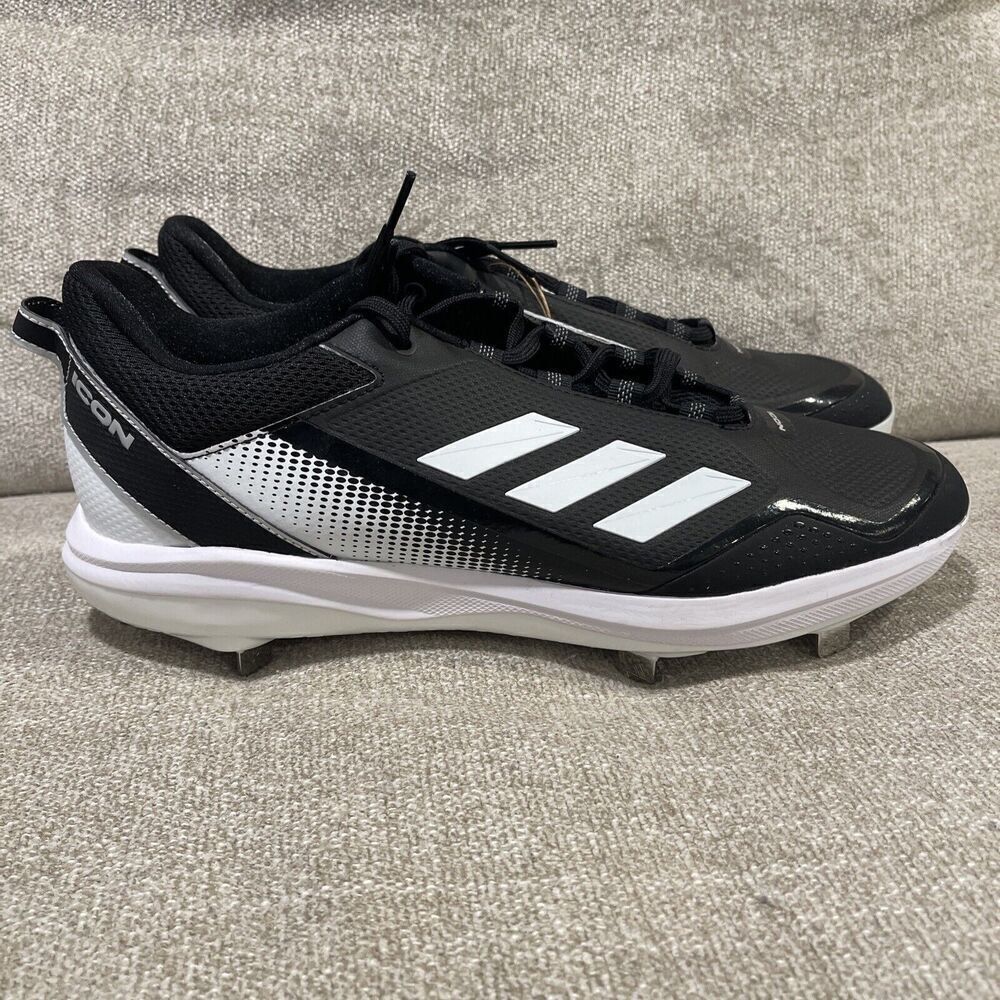 Adidas Icon 7 Metal Baseball Cleats Mens SIze 15 Black Low Top Shoes FZ1558